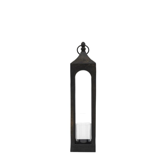 Antiqued Rust Cast Aluminium Lantern