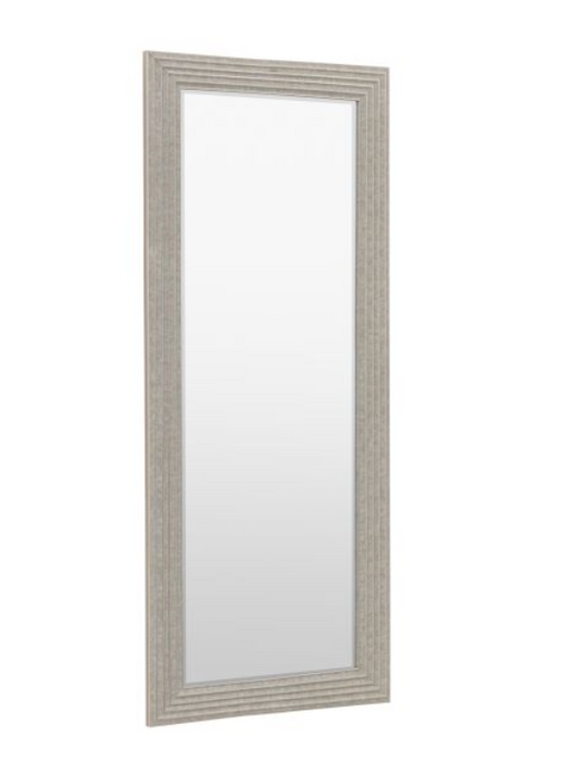 Whitechapel Rustic Silver Ridged Leaner Mirror