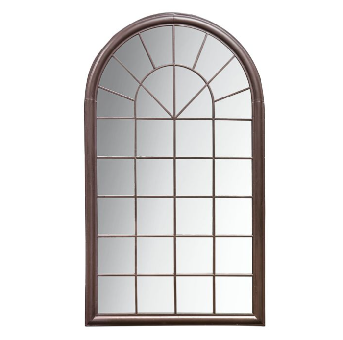 Orlanda Outdoor Garden Arched Window Mirror