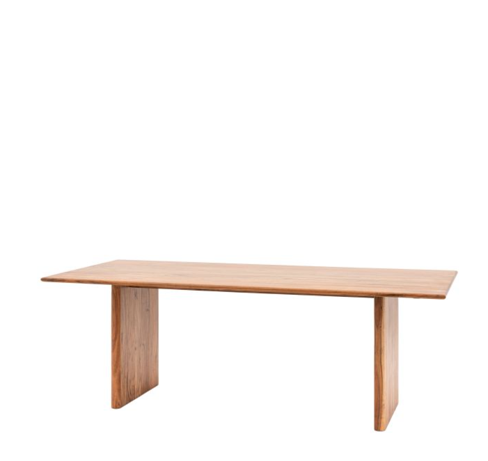 Priory Rectangle Dining Table, Natural Acadia Wood - Large