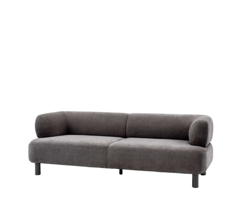 Siena 3 Seater Sofa in Anthracite Grey Fabric