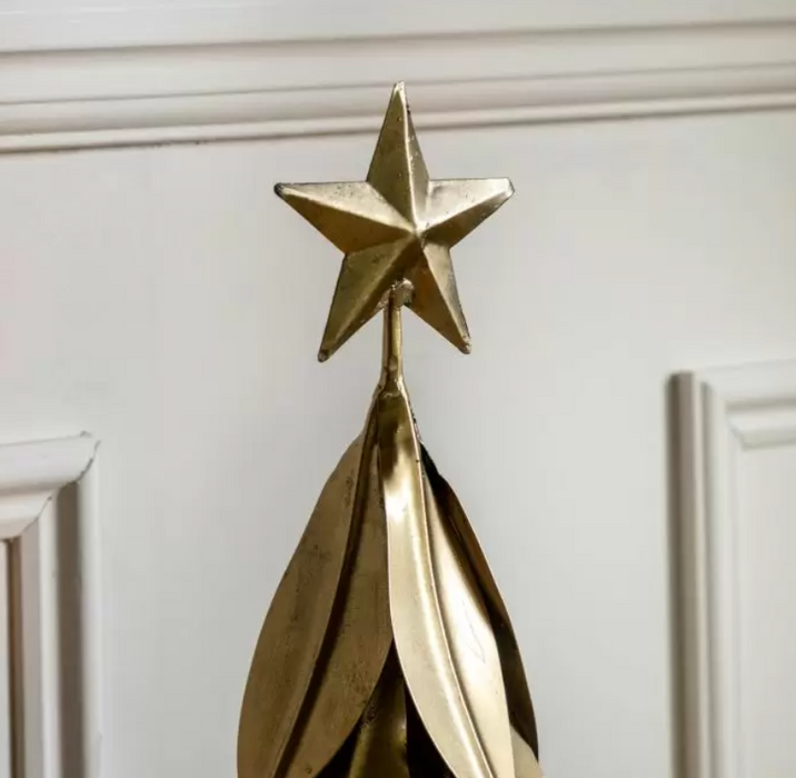 Handmade Antique Gold Christmas Tree - Large