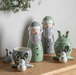 Cute Grey Reindeer Storage Pot