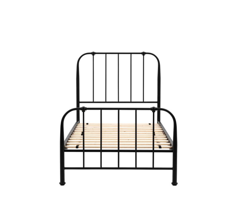 Traditional Black Ironwork Single Bedstead ( Due Back In 06/12/2024 )