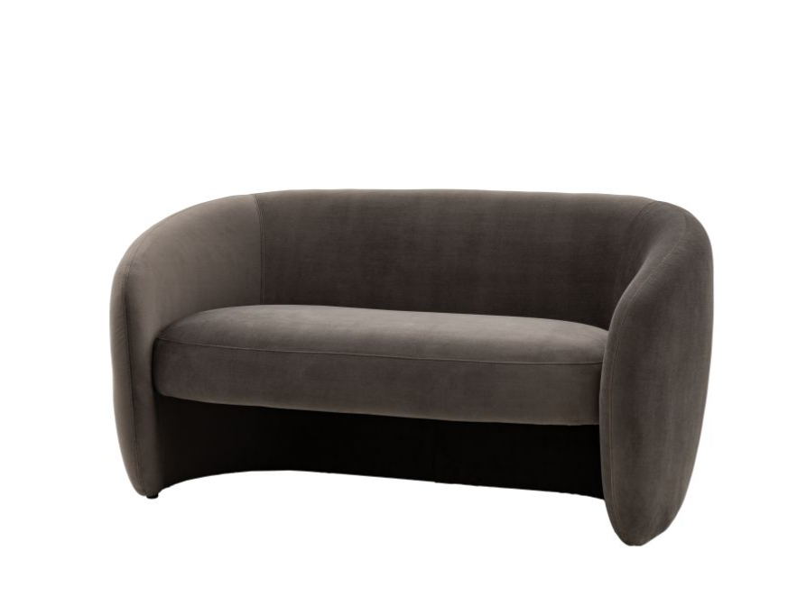 Florence 2-Seater Sofa in Espresso Fabric