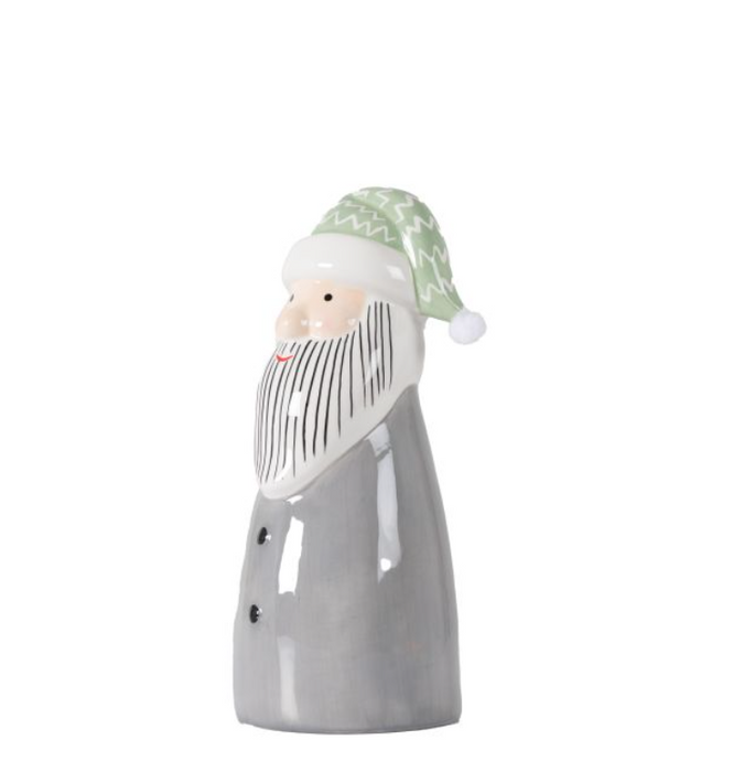 Grey Santa Decor Large