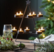 Black Christmas Tree Tealight Holder x10