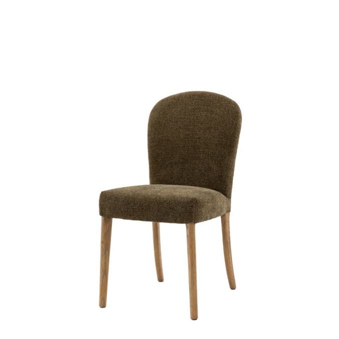 Thorton Dining Chairs in Moss Green Fabric (Set of Two)