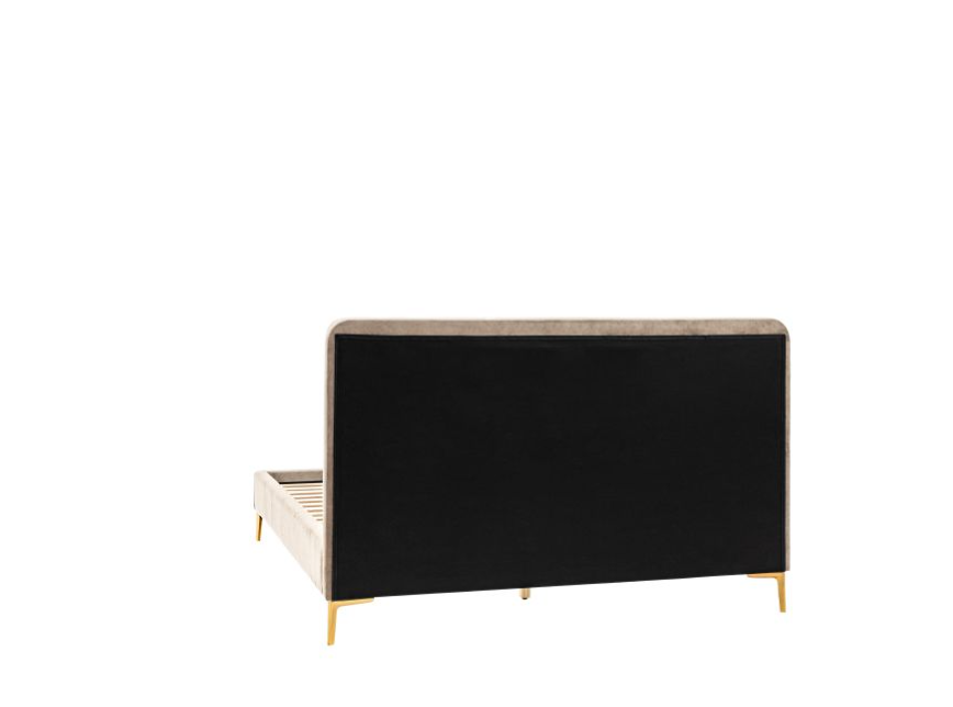 Aston Latte Panelled Velvet Double Bedstead ( Due Back In 10/11/2024 )