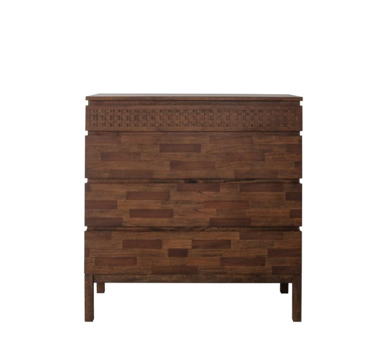 Marrakesh Brown Mango Wood 4 Drawer Chest