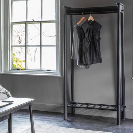 Wycombe Black Open Wardrobe