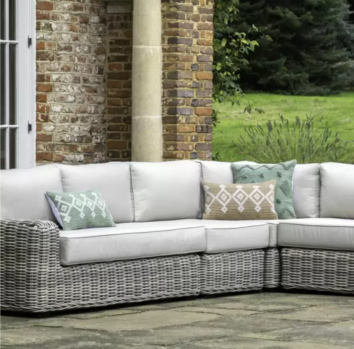 Brookby Garden Furniture, 1 Seater Module, Weathered Grey Rattan ( Due back In 22/01/25 )