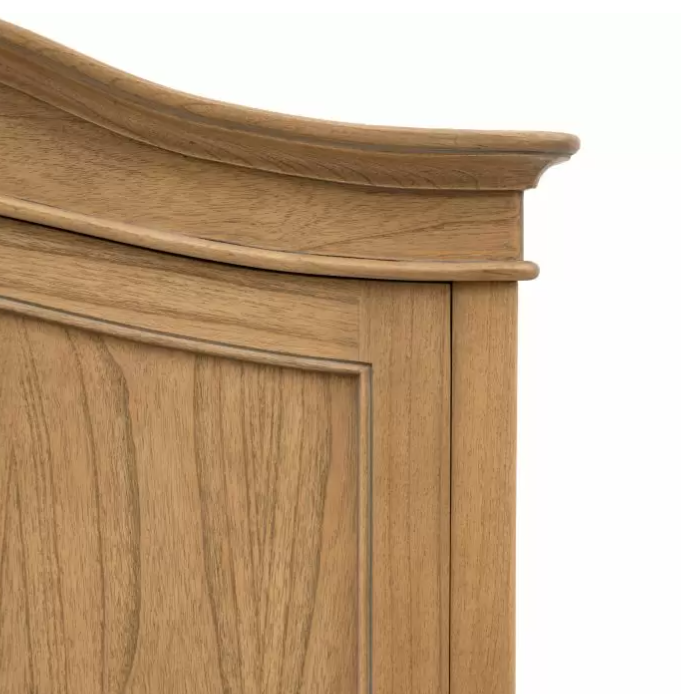 Bordeaux Weathered Ash French-Style Wardrobe