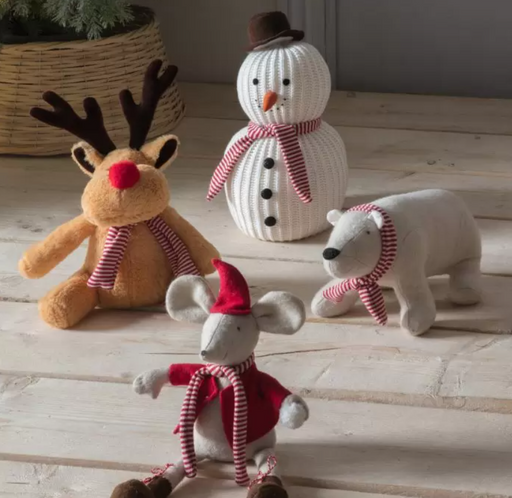 Roger Reindeer Doorstop Brown/Red