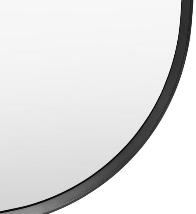 Holworth Organic-Shaped Black Leaner Mirror