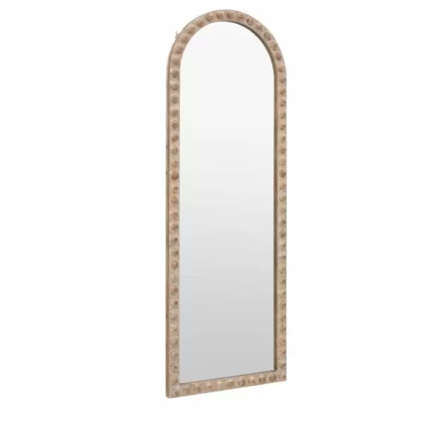 Millbrook Arched Wooden Bobble Leaner / Floor Mirror - 170cm