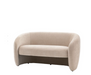 Florence 2 Seater Sofa in Cream Fabric