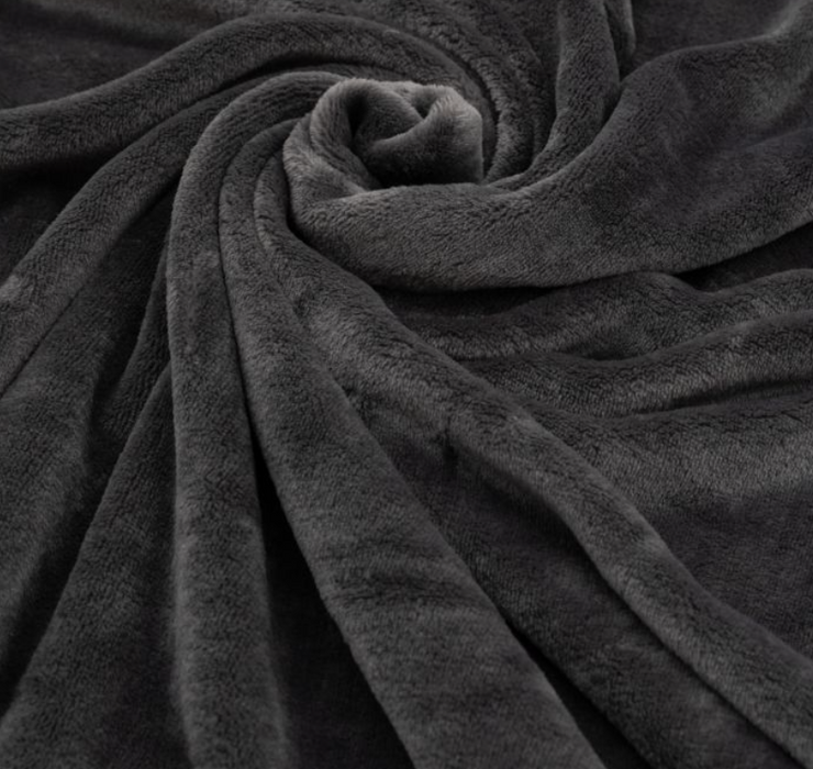 Simply Green Recycled Throw Charcoal