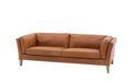 Ebury Brown Vintage Leather 3 Seater Sofa