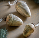 Antique Gold Acorn Shaped Bauble