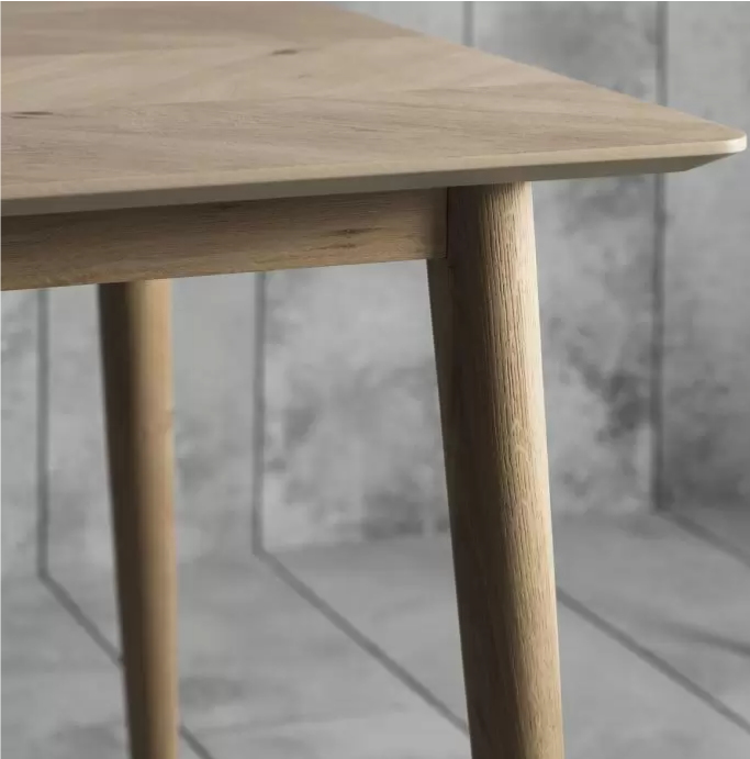 Balzano Rectangle Dining Table, Natural Oak