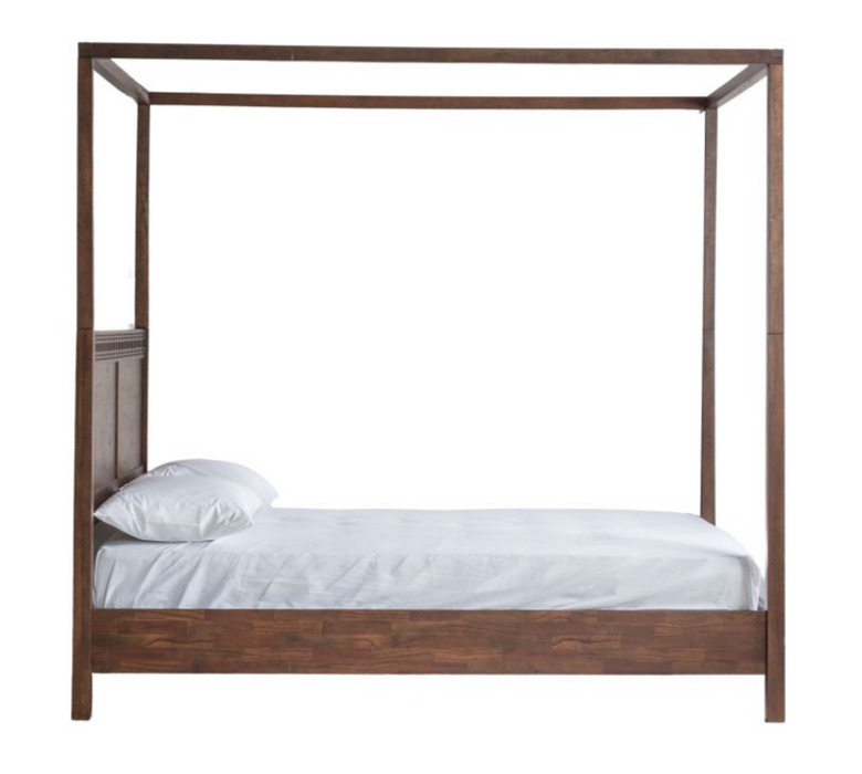 Marrakesh Brown Mango Wood 4 Poster King Size Bedstead