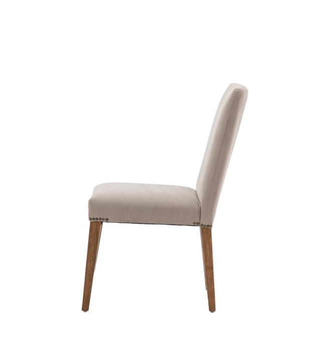 Belgrave Dining Chair in Taupe Velvet