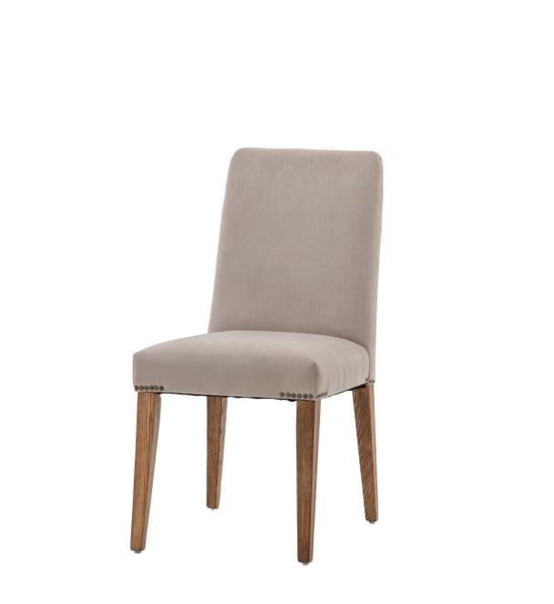 Belgrave Dining Chair in Taupe Velvet