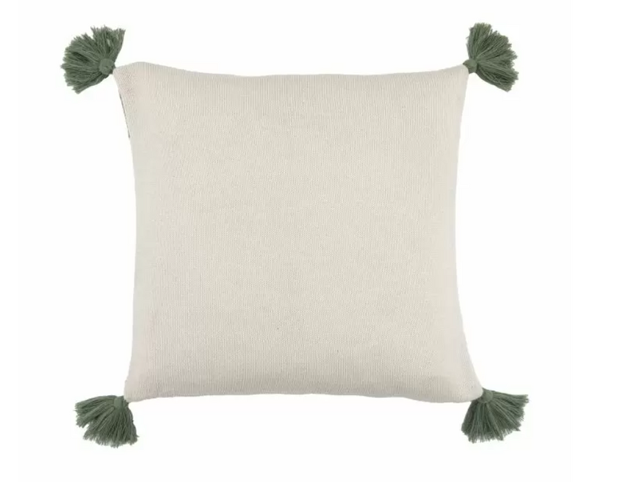 Knit  Green Tree Scandi Christmas Cushion