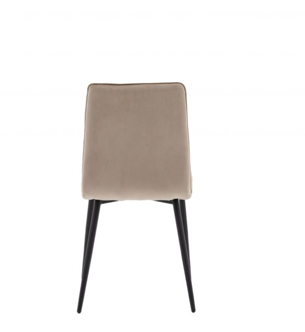 Duberry Dining Chairs in Taupe Velvet (Set of 2)( Due Back In 05/11/24 )