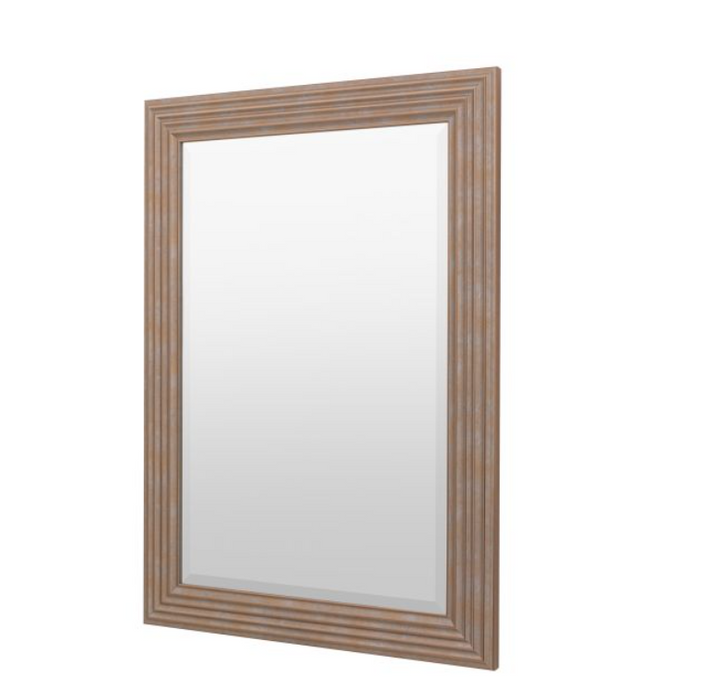 Whitechapel Rustic Gold Ridged Rectangular Mirror