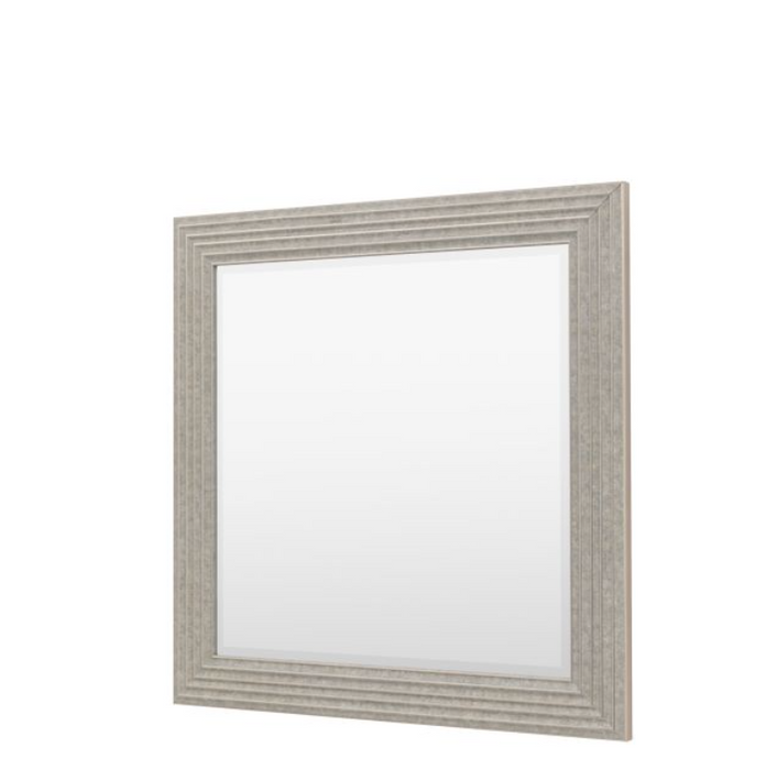 Whitechapel Rustic Silver Ridged Square Mirror