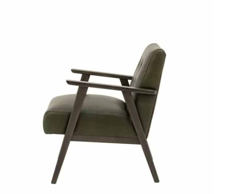 Blackhall Armchair Heritage Green Leather ( Due Back In 08/12/24 )