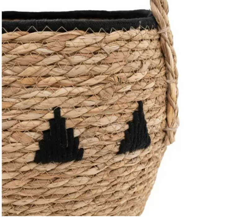 Alid Natural & Black Baskets Set of 3 ( Due Back In 18/11/24 )