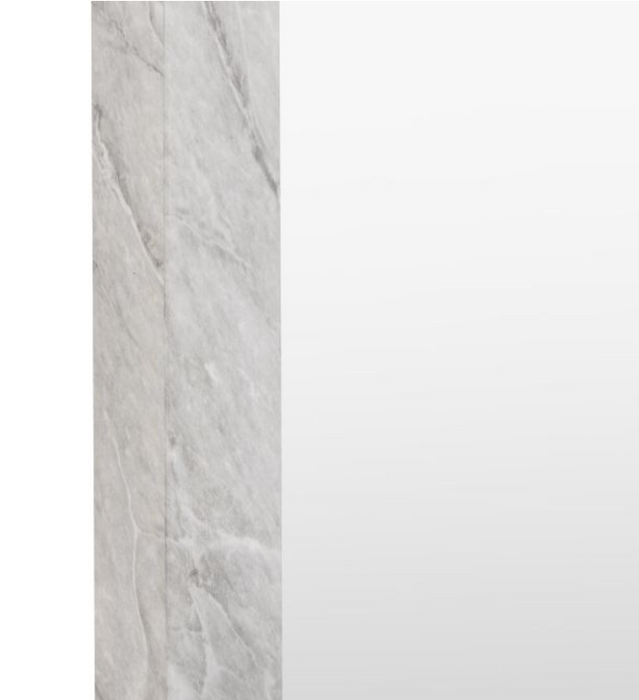 Romano Marble Design Wrapped Rectangular Mirror Small