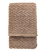 Herringbone Sherpa Throw Taupe