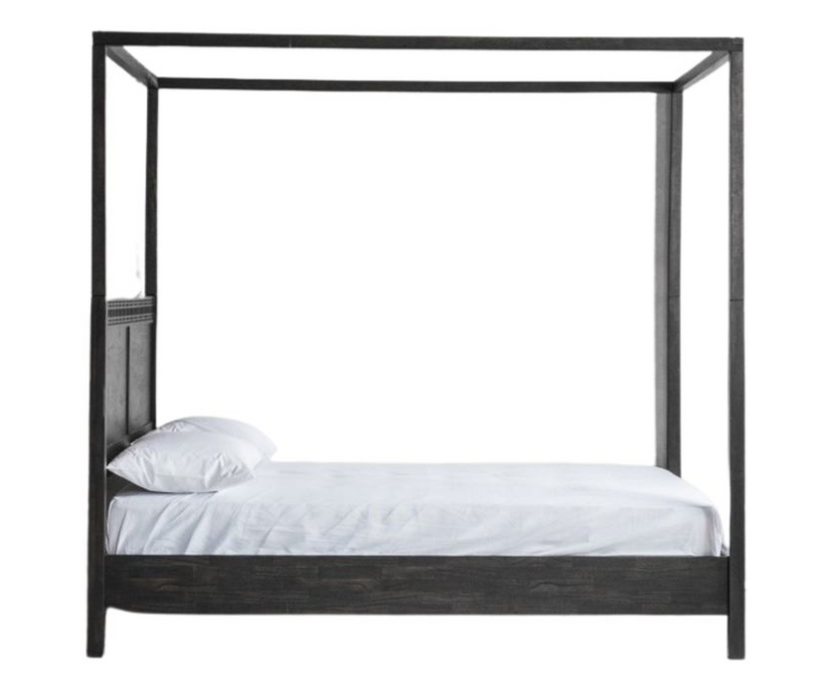 Marrakesh Black Mango Wood 4 Poster Super Kingsize Bedstead