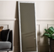 Romano Marble Design Wrapped Grey Leaner Mirror Large