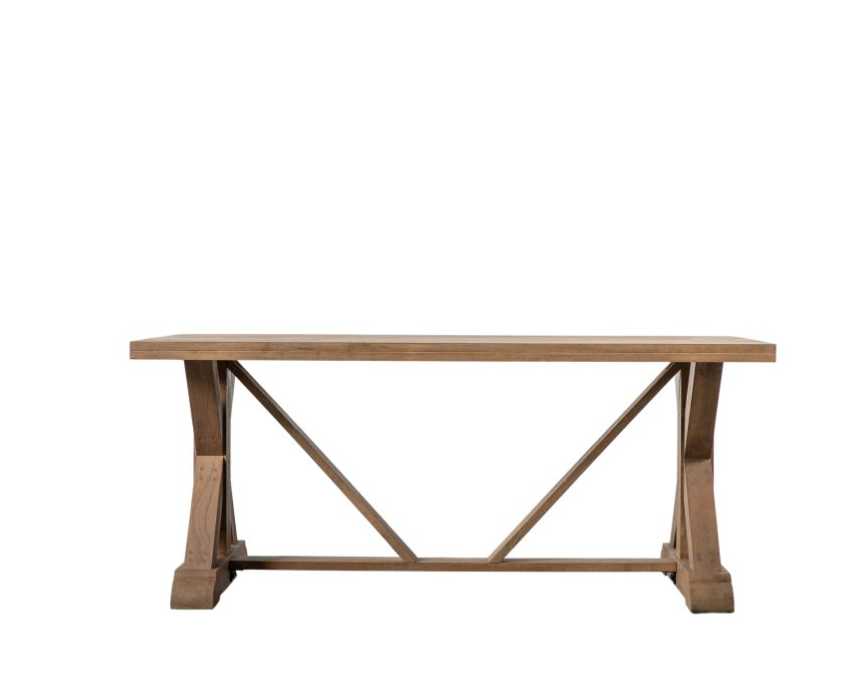 Milton Rectangle Dining Table, Natural Mango Wood - Small