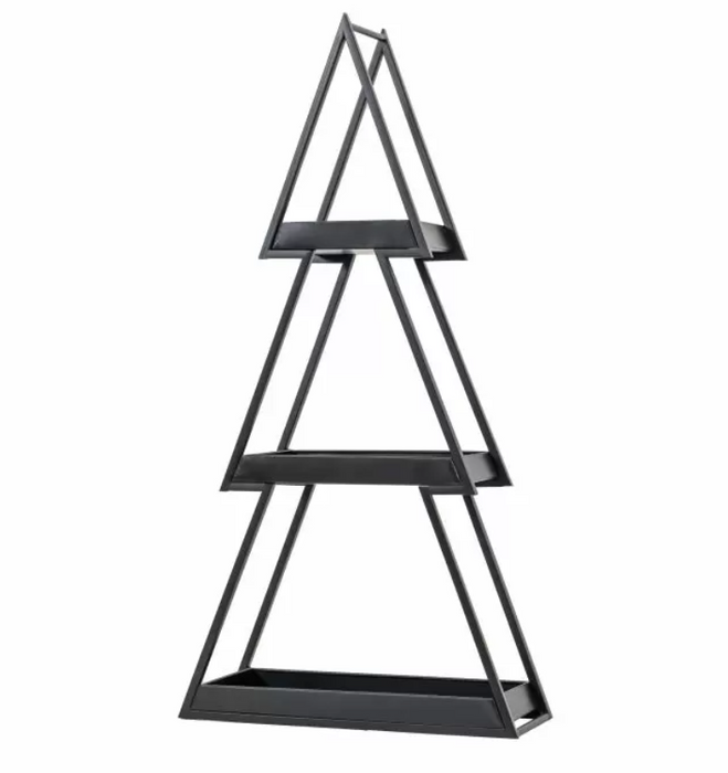 Black Xmas Tree Tray Stack