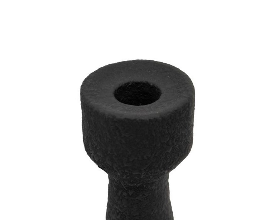 Luna Candlestick Small Black Set of