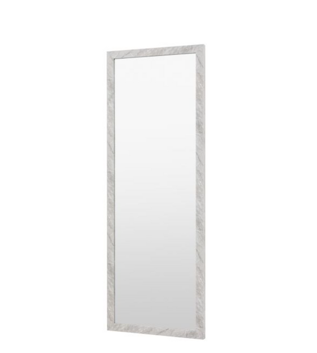 Romano Marble Design Wrapped Grey Leaner Mirror Large