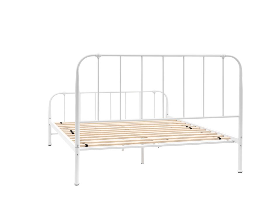 Traditional White Ironwork King Size Bedstead ( Due Back In  06/12/2024 )