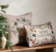 Windsor Wine Merry Xmas Embroidered Linen Cushion