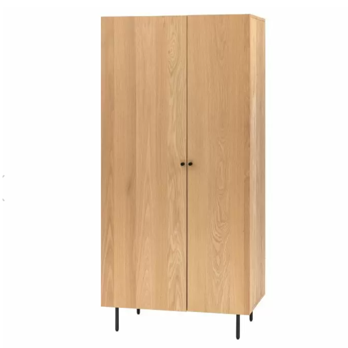 Lewison Contemporary Oak 2 Door Warbrobe