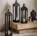 Antiqued Rust Cast Aluminium Lantern