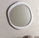 Como Pebble Industrial Organic Round Mirror 