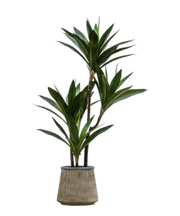 Artificial Potted Yucca Green