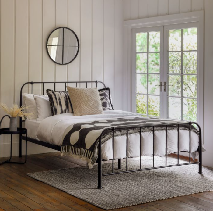 Loughton Black Ironwork Double Bedstead