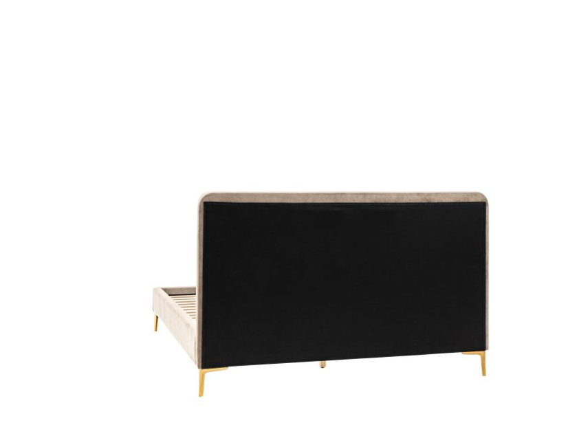 Aston Latte Velvet Panelled King Size Bedstead ( Due Back In  10/11/2024 )